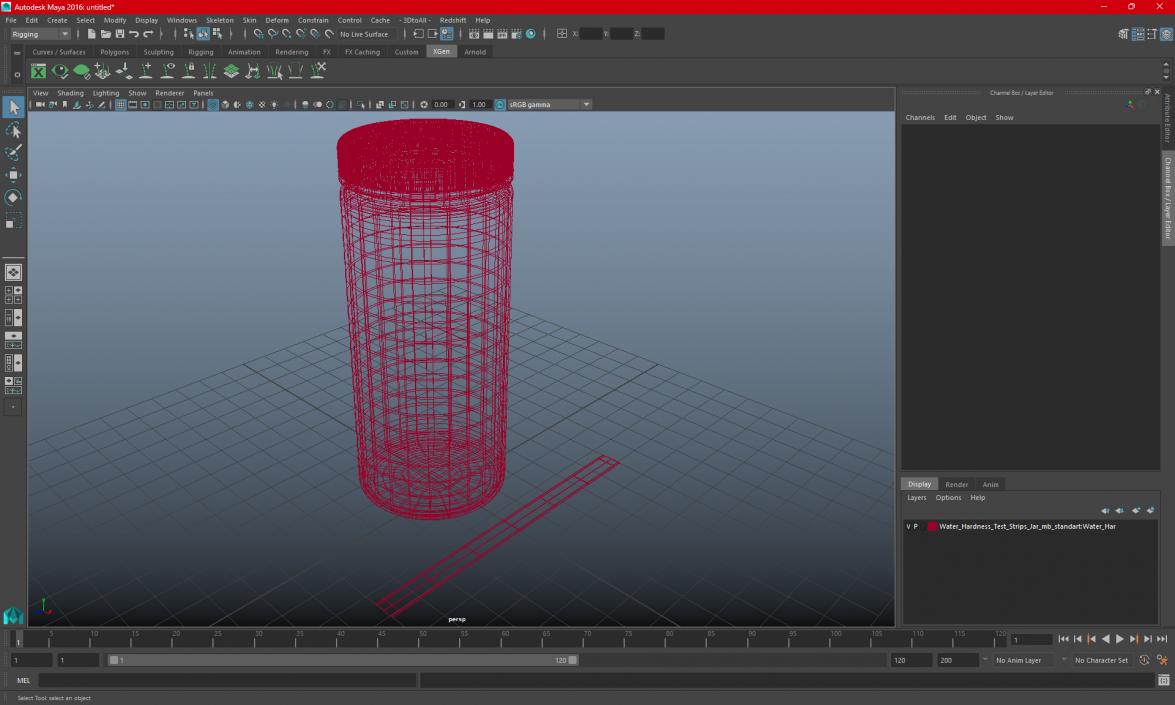 3D model Water Hardness Test Strips Jar