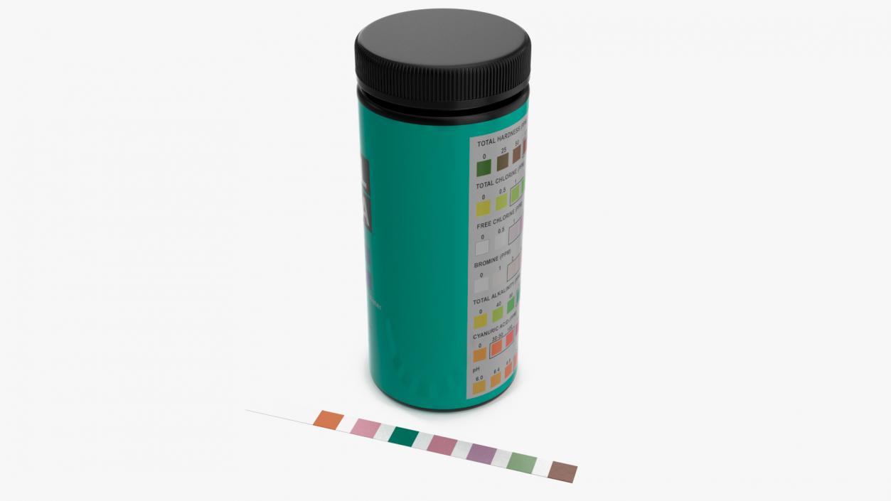 3D model Water Hardness Test Strips Jar