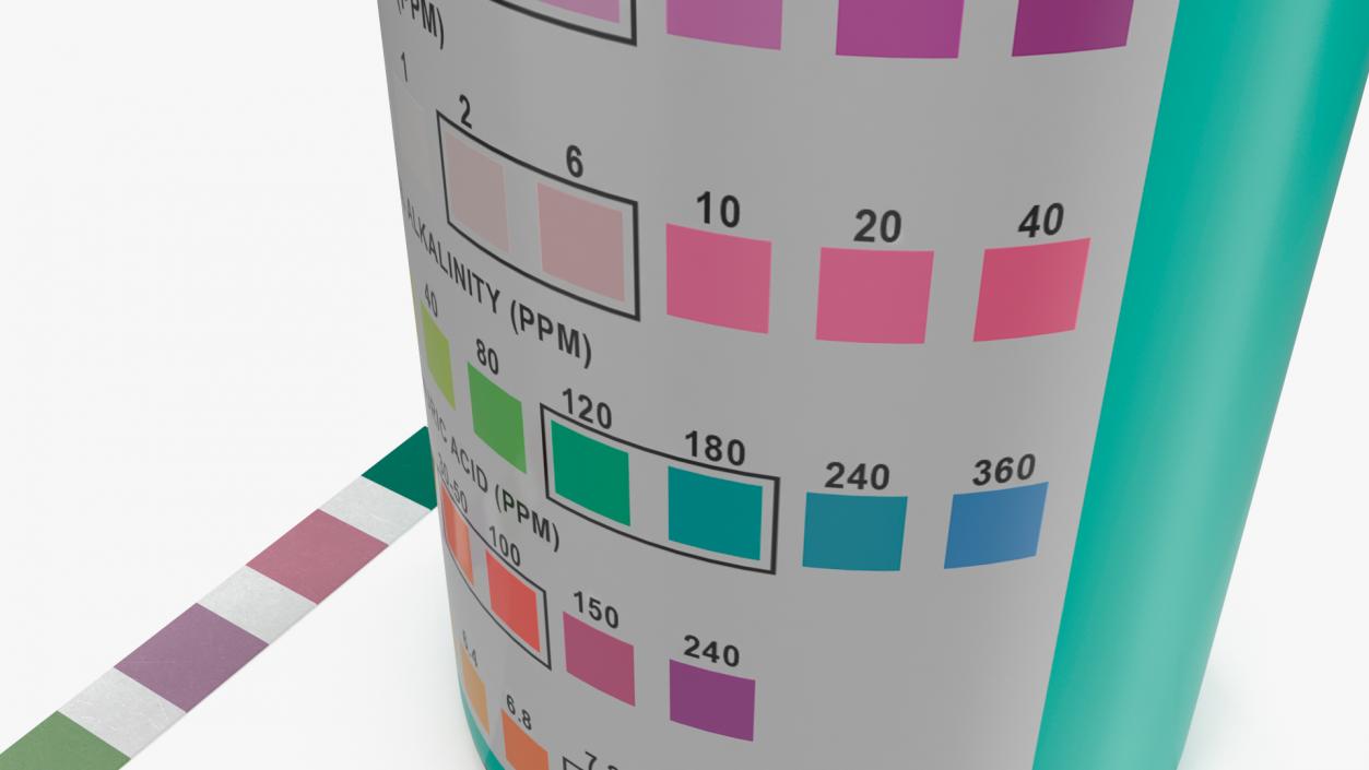 3D model Water Hardness Test Strips Jar