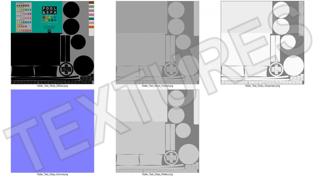 3D model Water Hardness Test Strips Jar