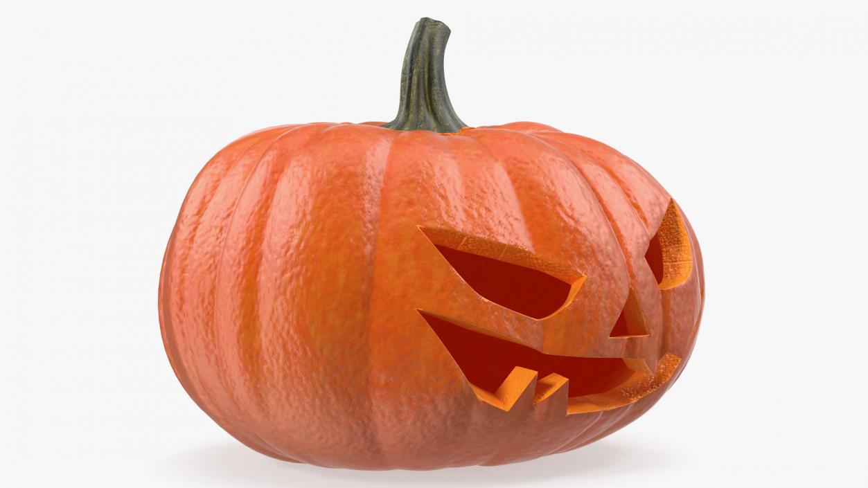 3D Scary Halloween Pumpkin model