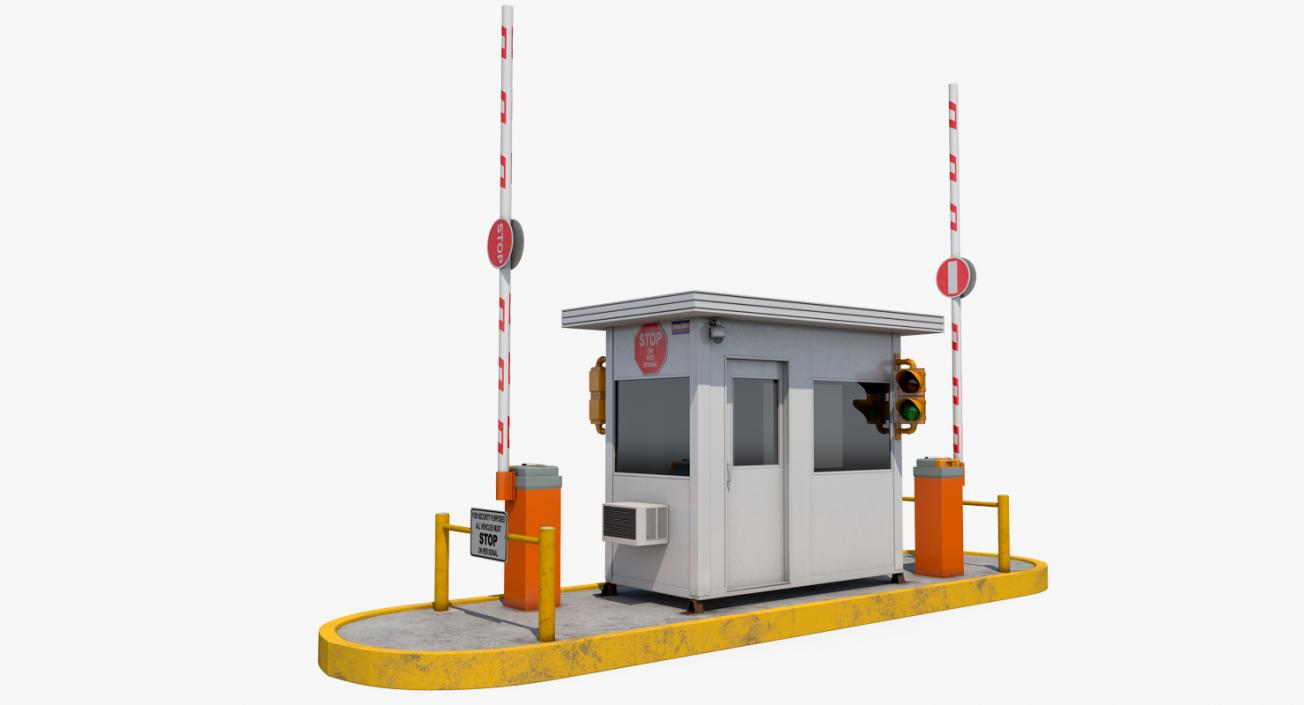 3D Security Guards Booth