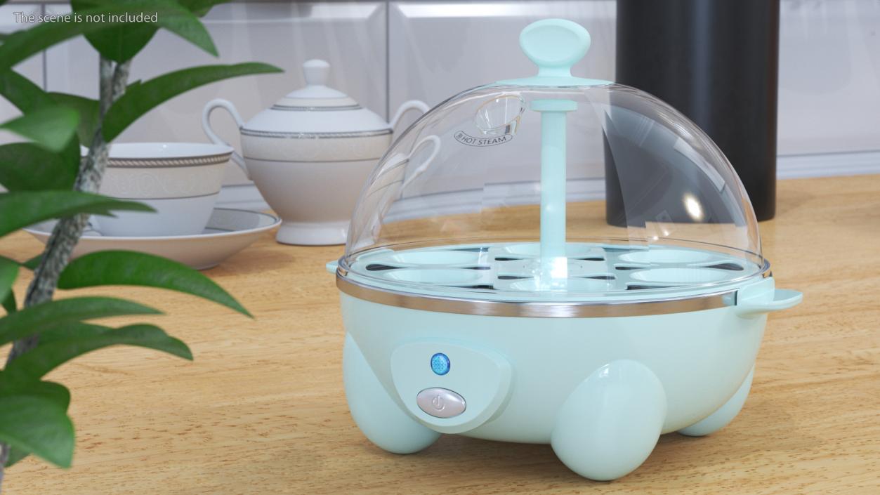 3D model Turquoise Egg Cooker