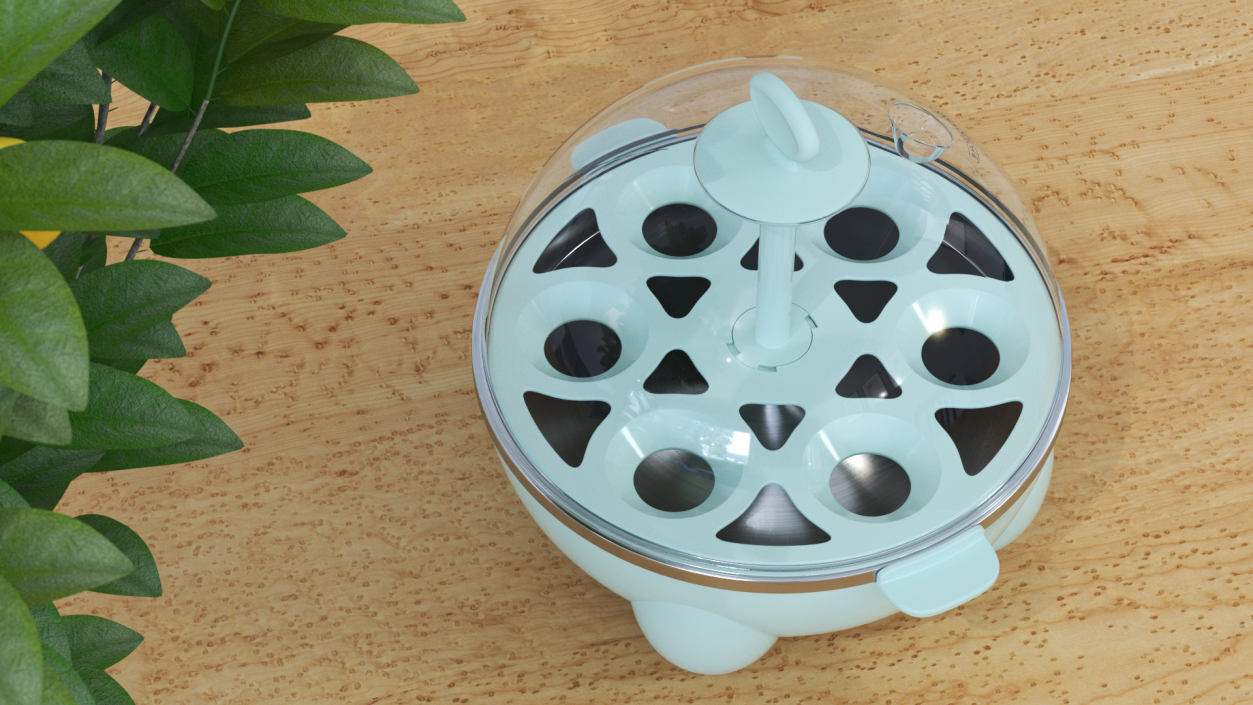 3D model Turquoise Egg Cooker