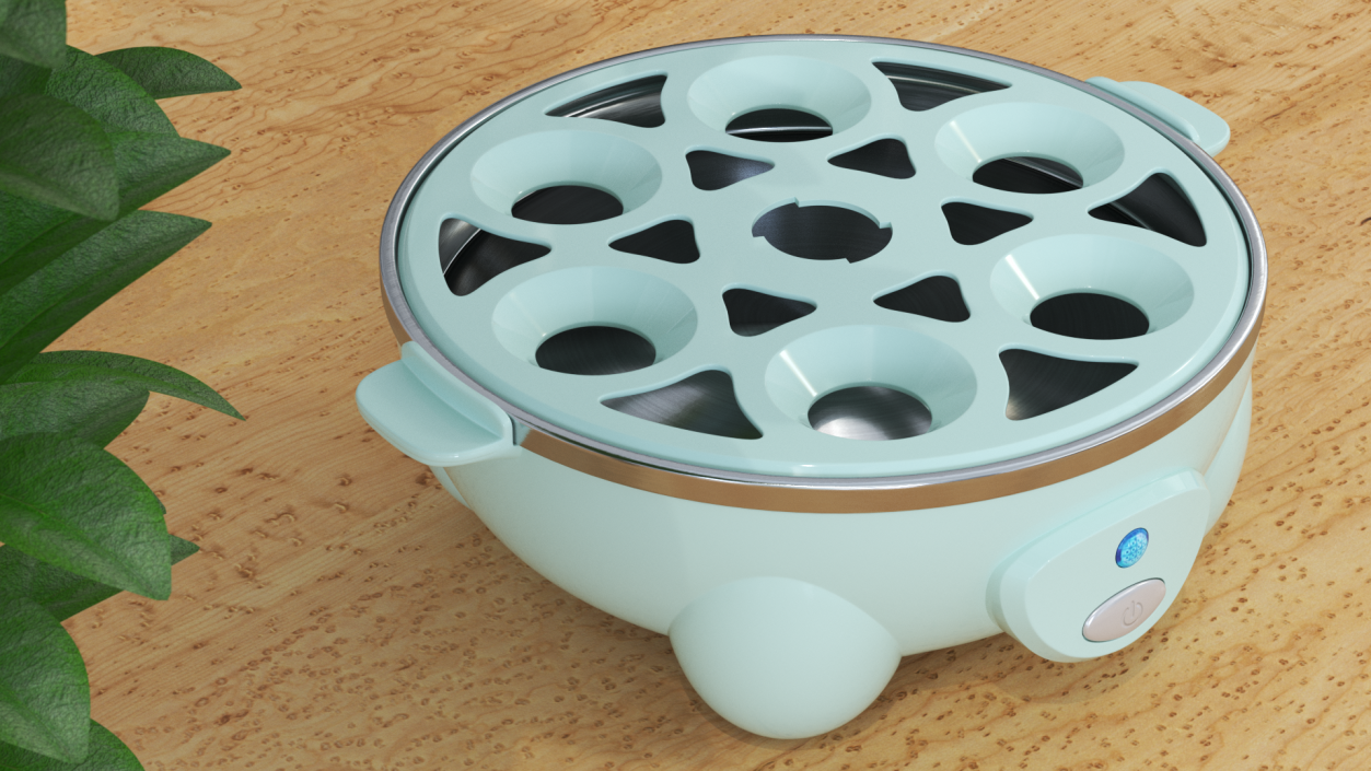 3D model Turquoise Egg Cooker