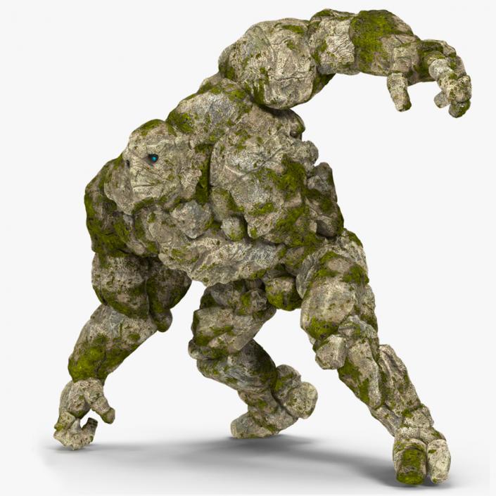 Character Stone Golem Rigged for Cinema 4D 2 3D model