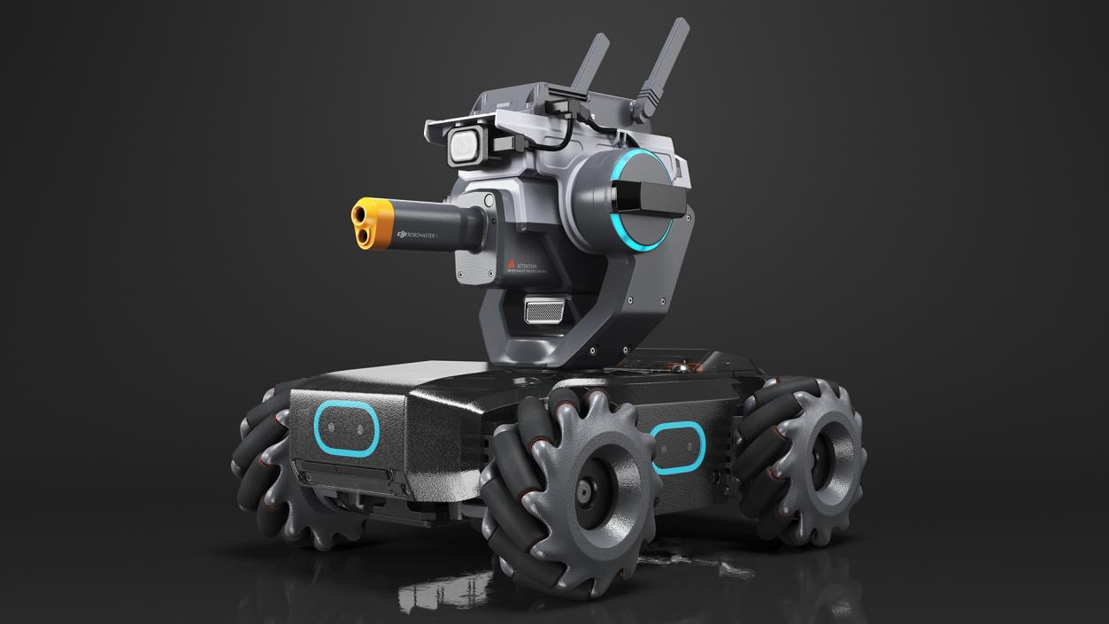 3D DJI RoboMaster S1 Educational Robot with Gamepad model