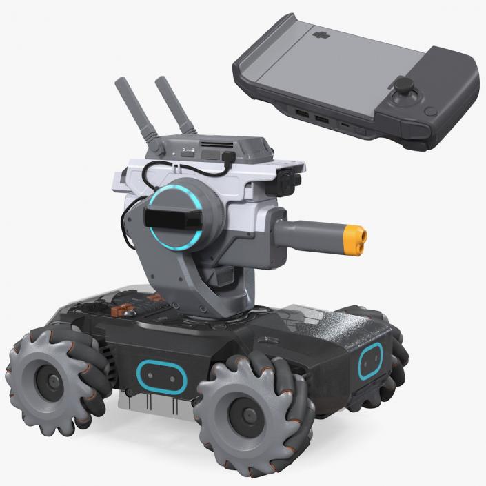 3D DJI RoboMaster S1 Educational Robot with Gamepad model