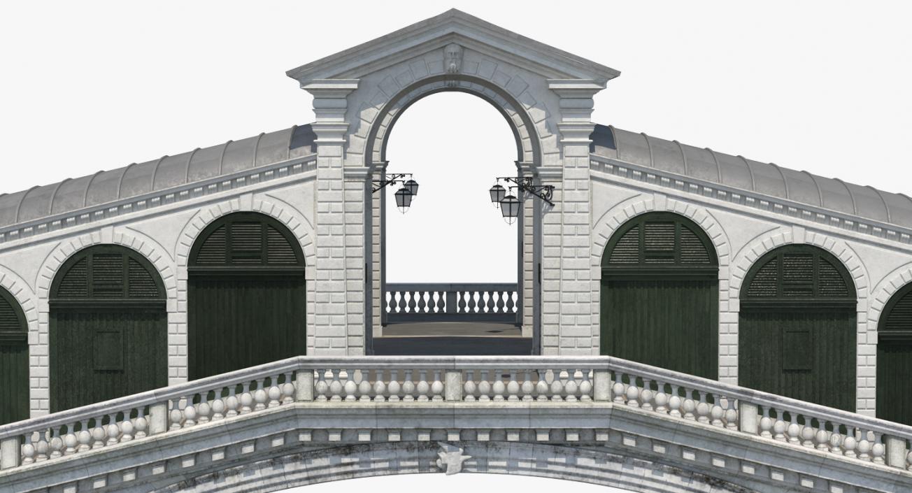 3D model Rialto Bridge Venice