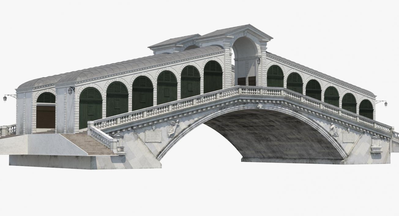 3D model Rialto Bridge Venice