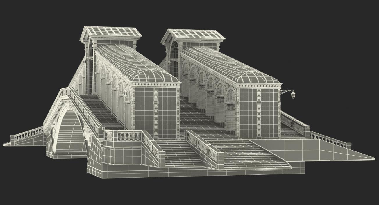 3D model Rialto Bridge Venice