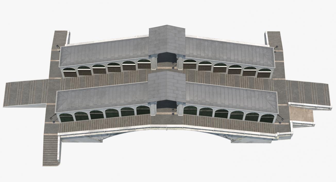 3D model Rialto Bridge Venice