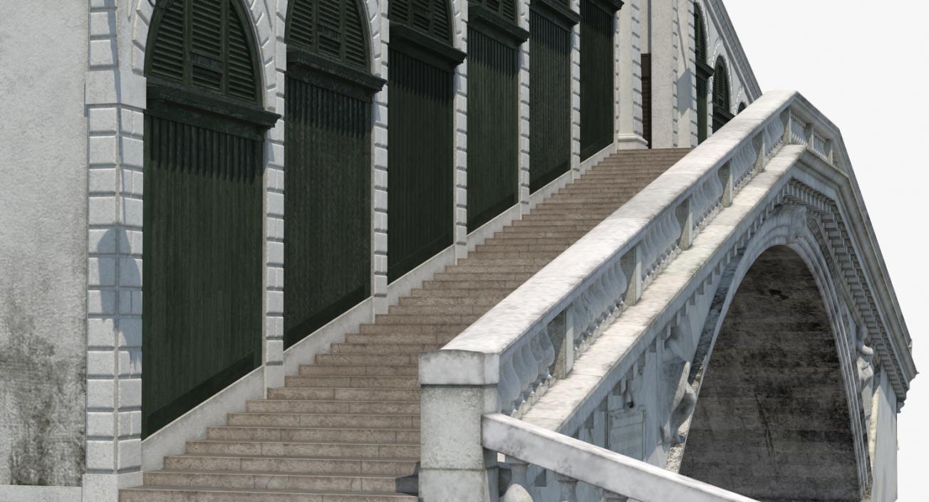 3D model Rialto Bridge Venice