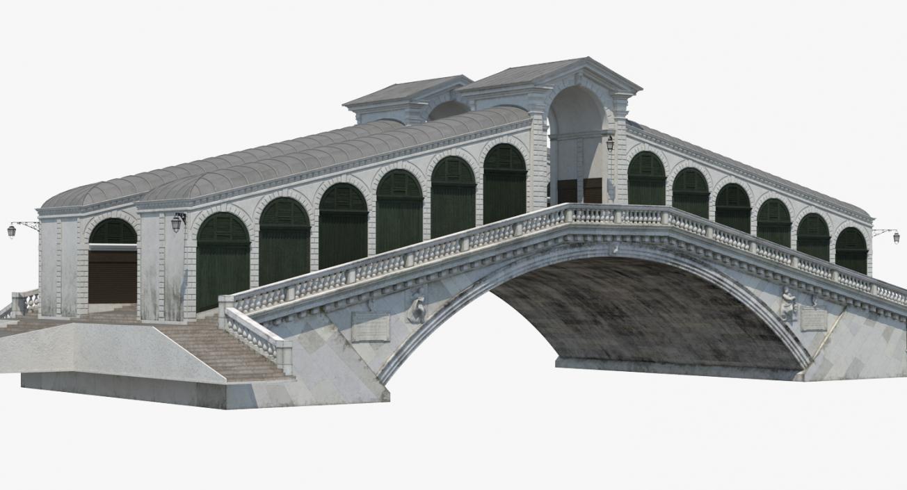 3D model Rialto Bridge Venice