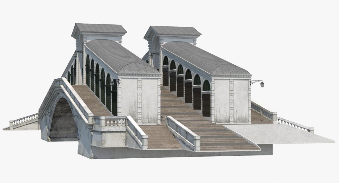 3D model Rialto Bridge Venice