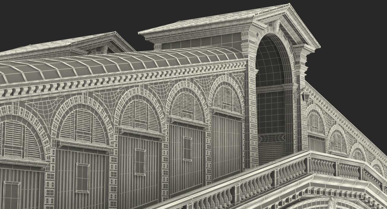 3D model Rialto Bridge Venice