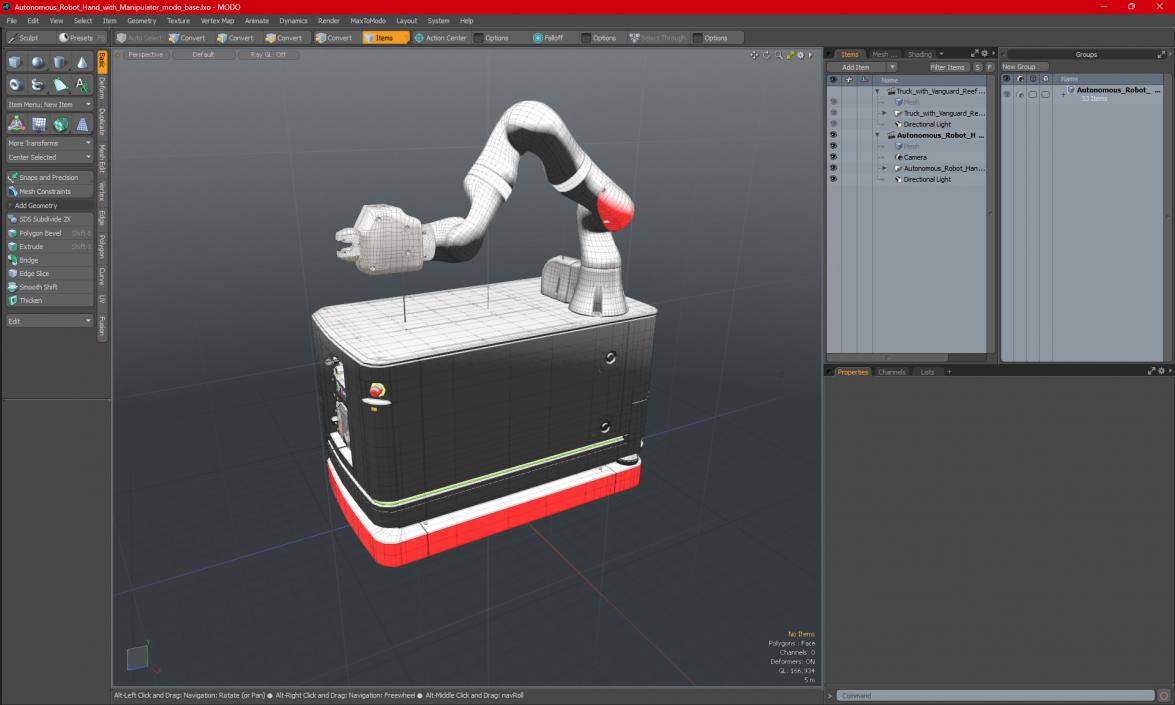 3D Autonomous Robot Hand with Manipulator model