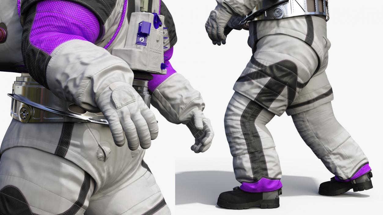 3D model Astronaut Wearing xEMU Walking Pose