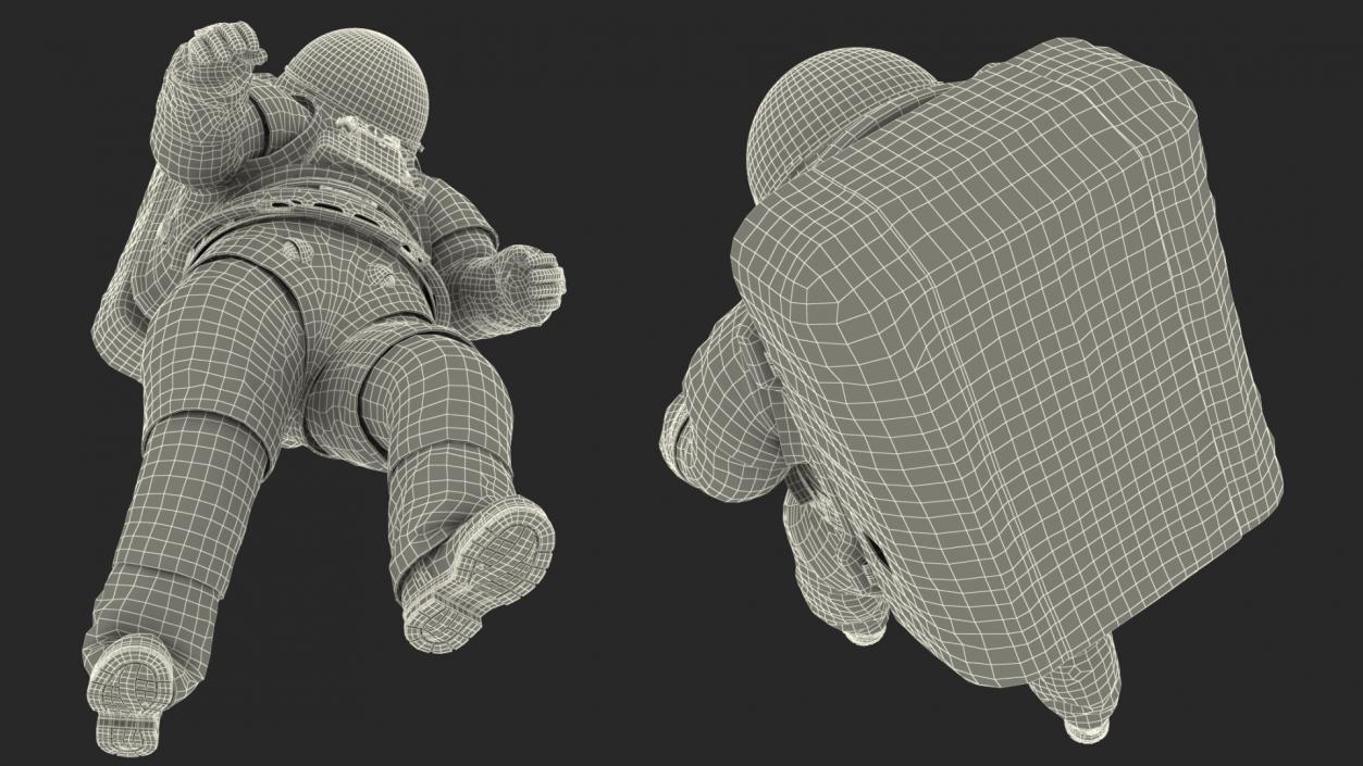 3D model Astronaut Wearing xEMU Walking Pose