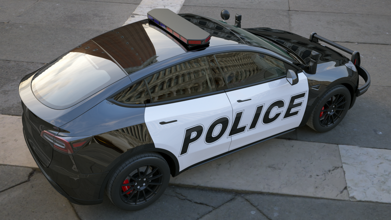 Police Car Tesla Model Y 3D model