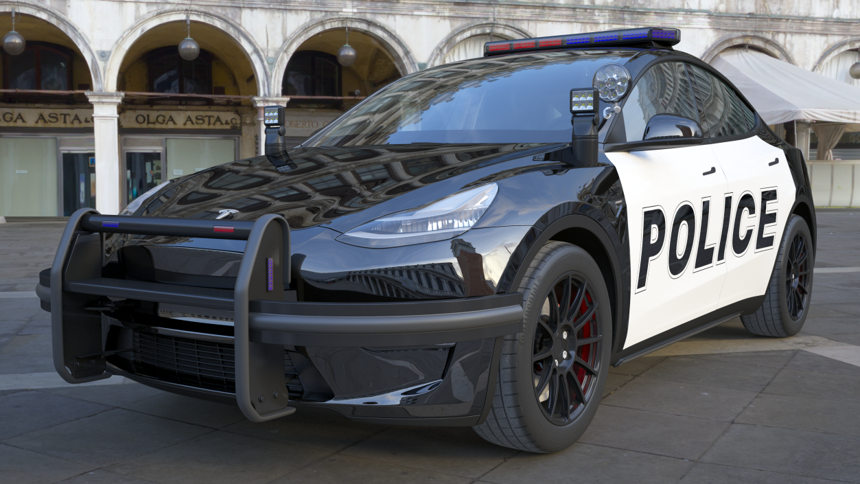 Police Car Tesla Model Y 3D model