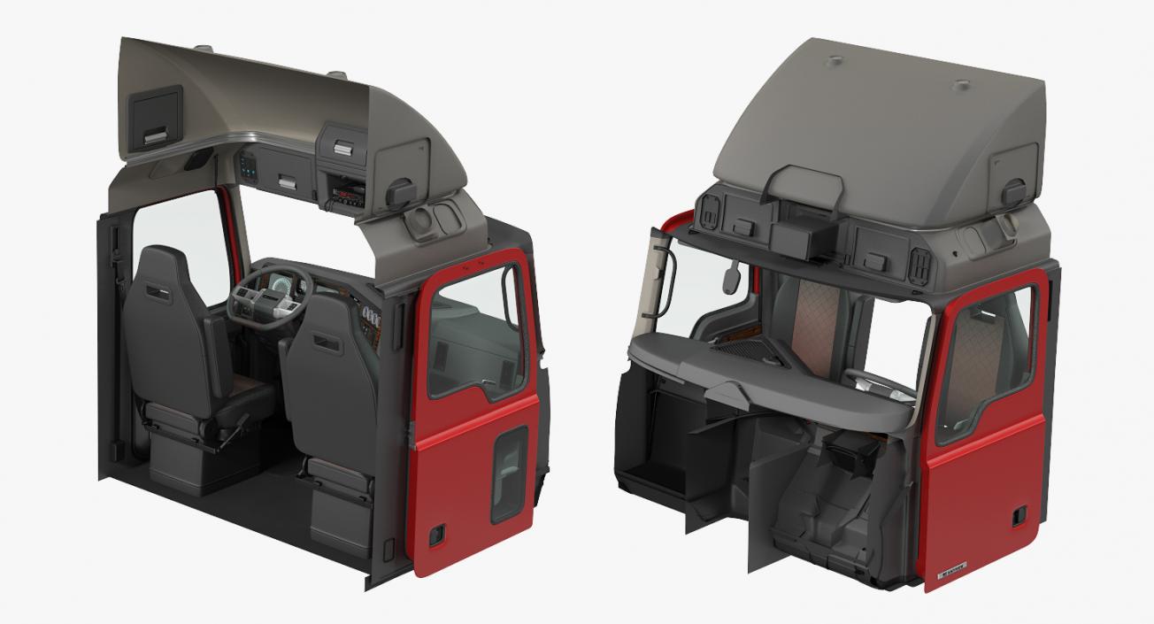 3D Mack Truck Cabin 2 model