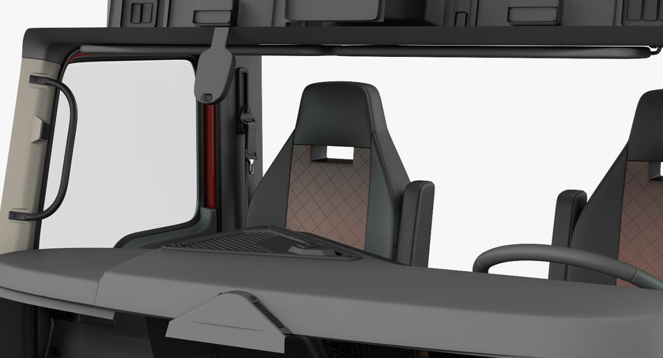 3D Mack Truck Cabin 2 model