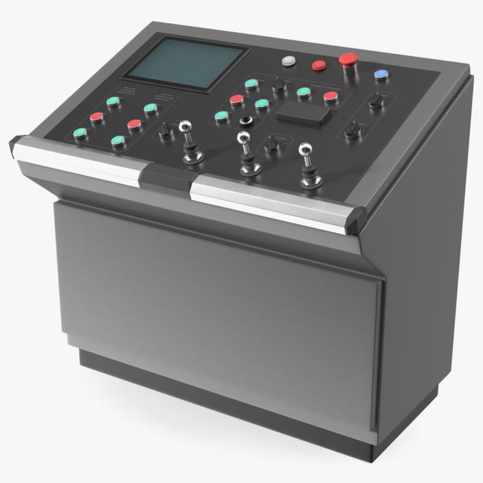 3D Control Desk Panel Dark model