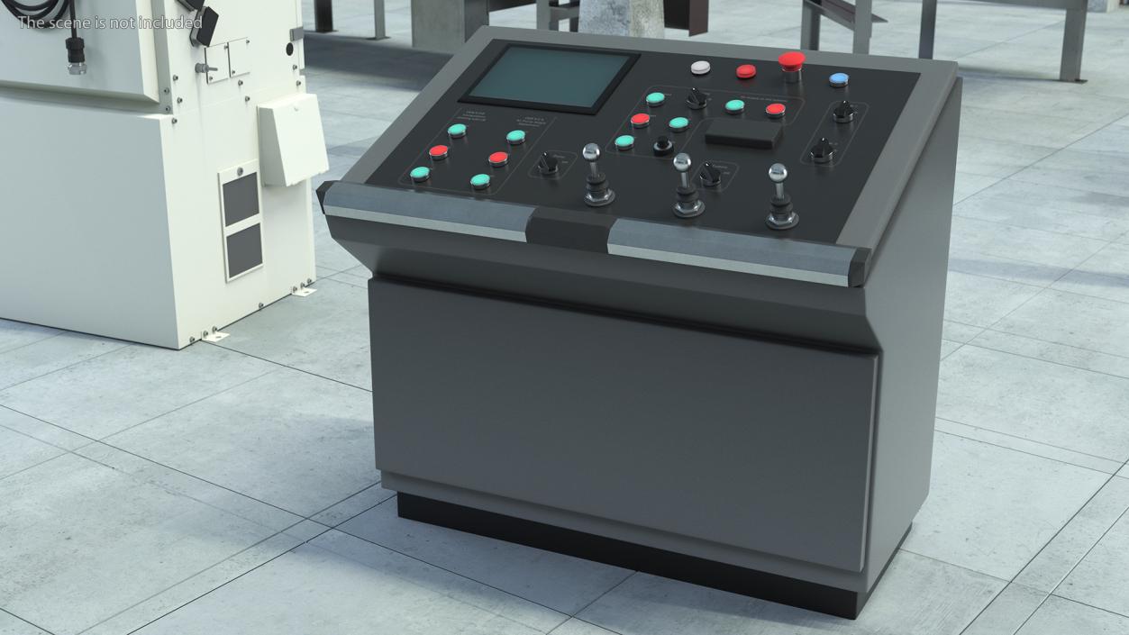 3D Control Desk Panel Dark model