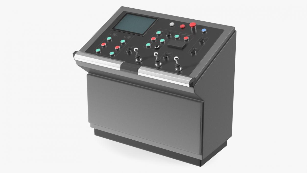 3D Control Desk Panel Dark model