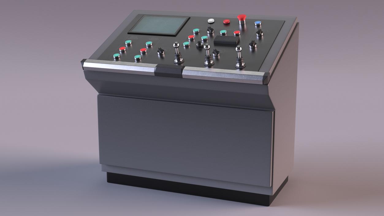 3D Control Desk Panel Dark model