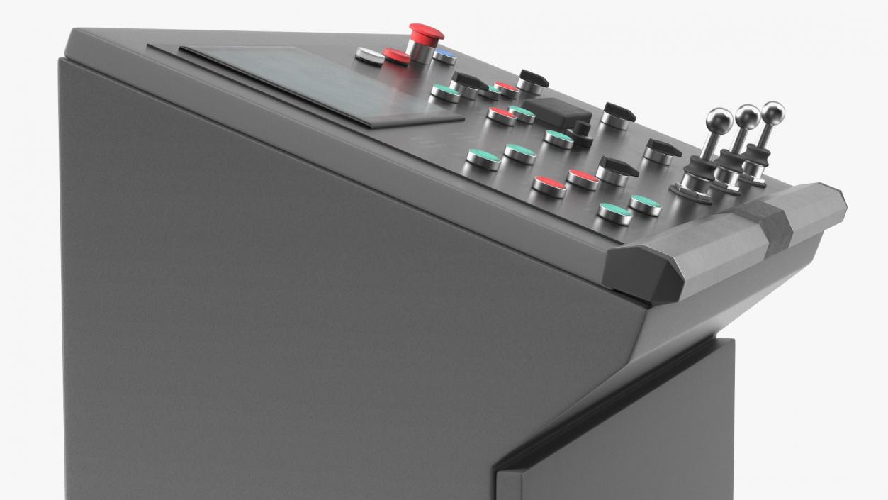 3D Control Desk Panel Dark model