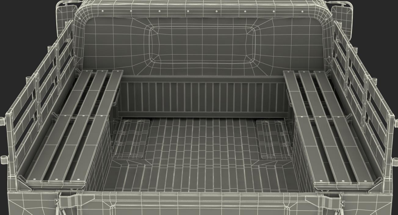 Cargo Troop Carrier HMMWV m1038 Rigged Green 3D model