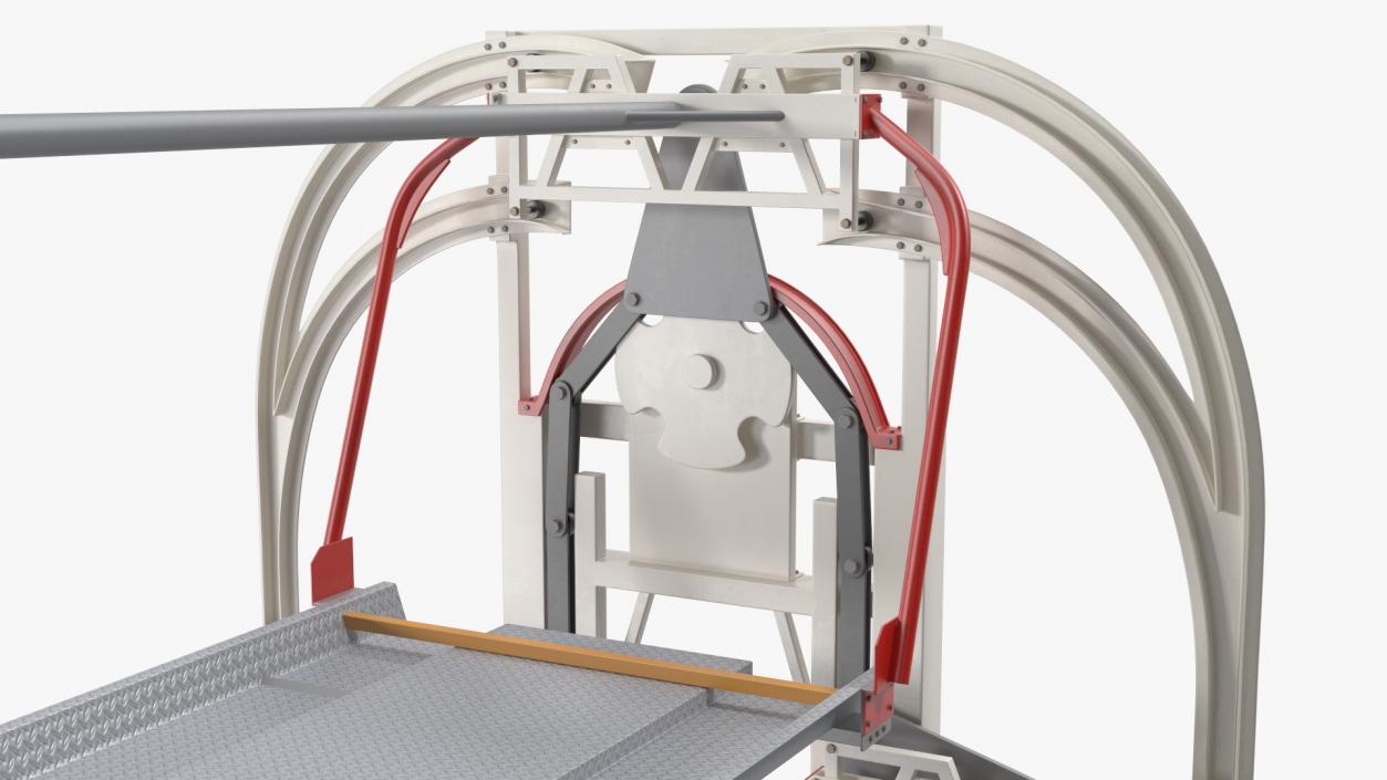 3D model 16 Car Parking Lift Rotary System Rigged