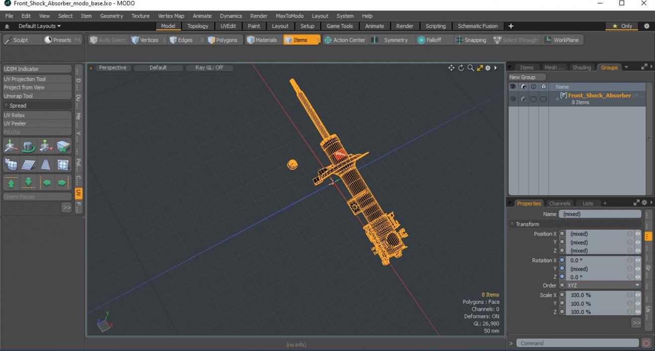 3D model Front Shock Absorber