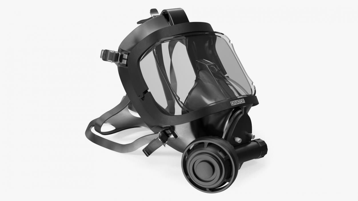 3D Full Face Diving Mask with Regulator