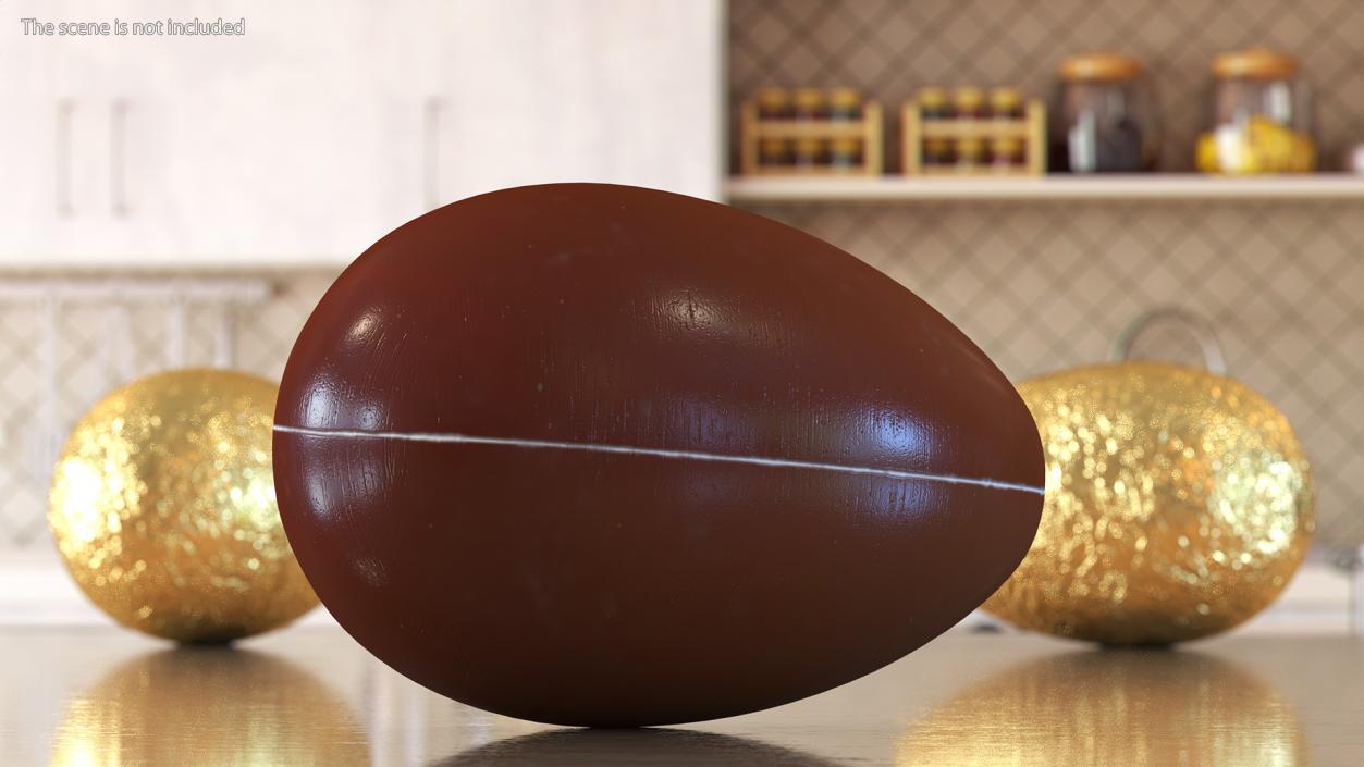 3D Milk Chocolate Egg model