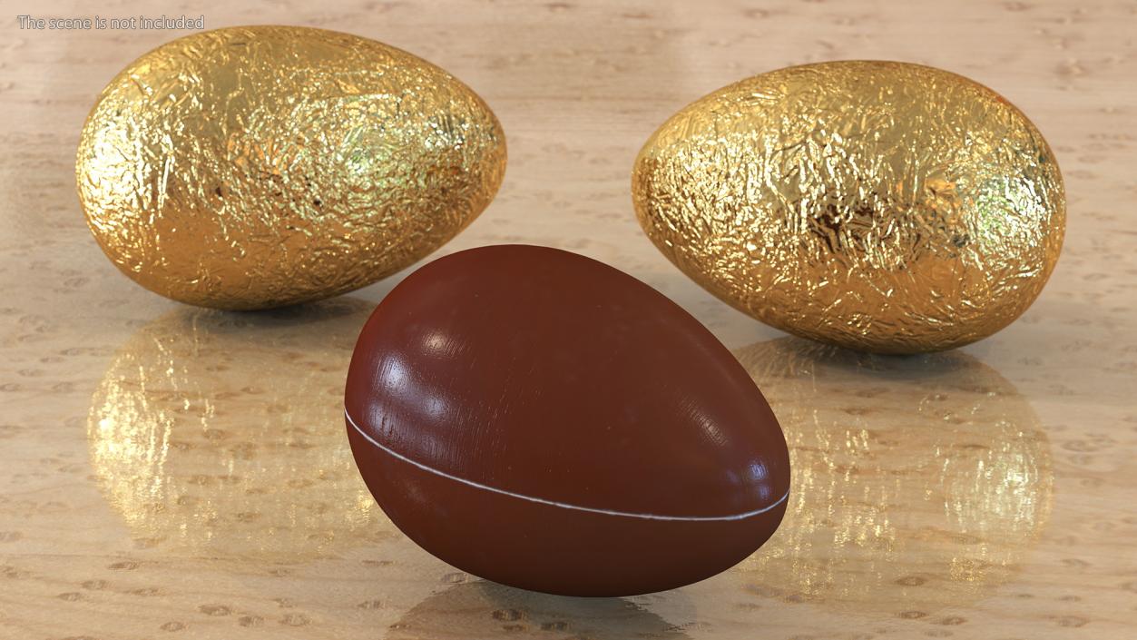 3D Milk Chocolate Egg model