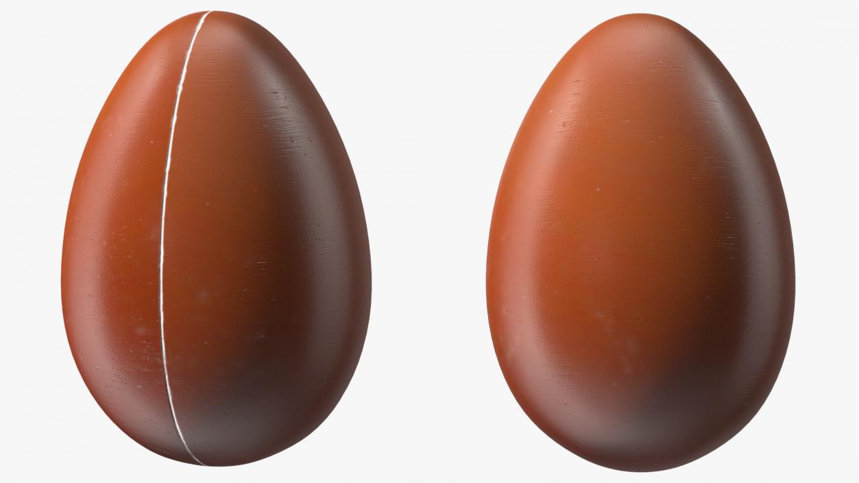 3D Milk Chocolate Egg model