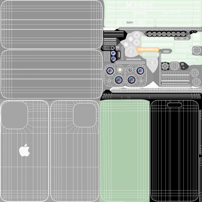 IPhone 15 Green Unpacked 3D model