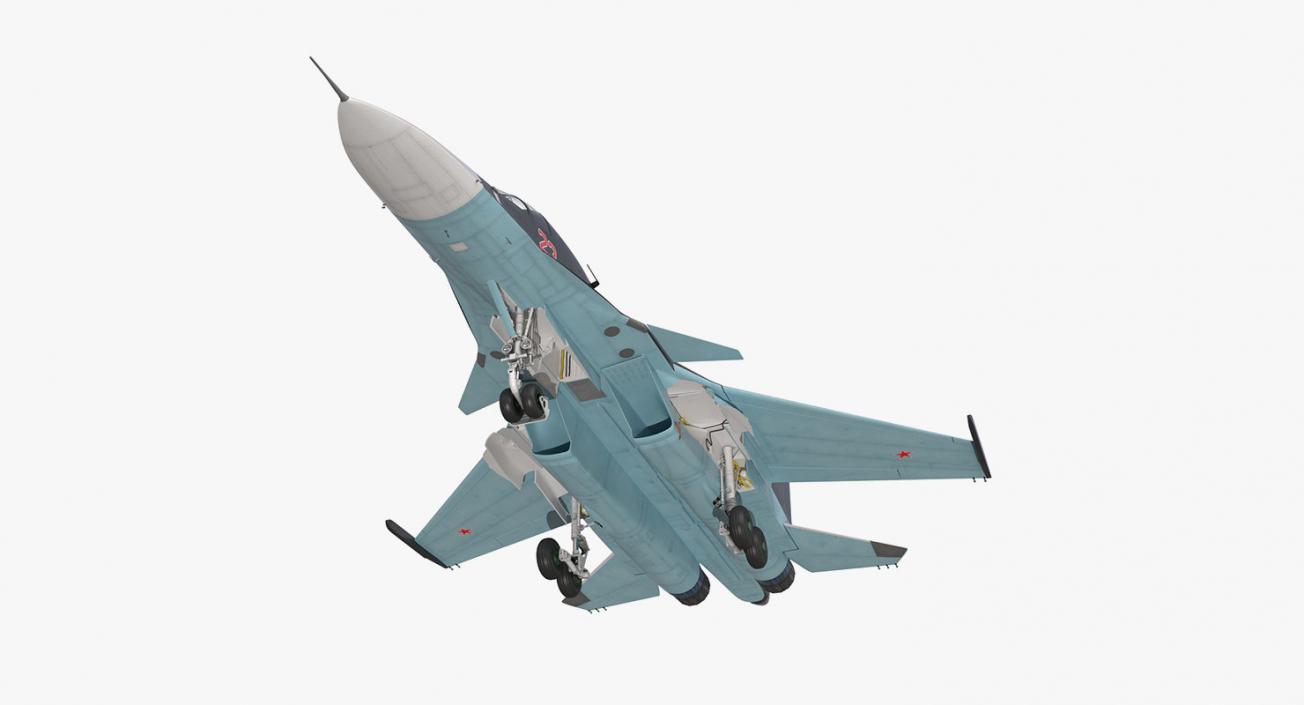 3D Rigged Russian Military Aircrafts Collection 6