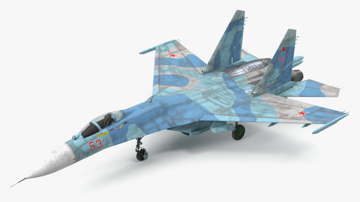 3D Rigged Russian Military Aircrafts Collection 6