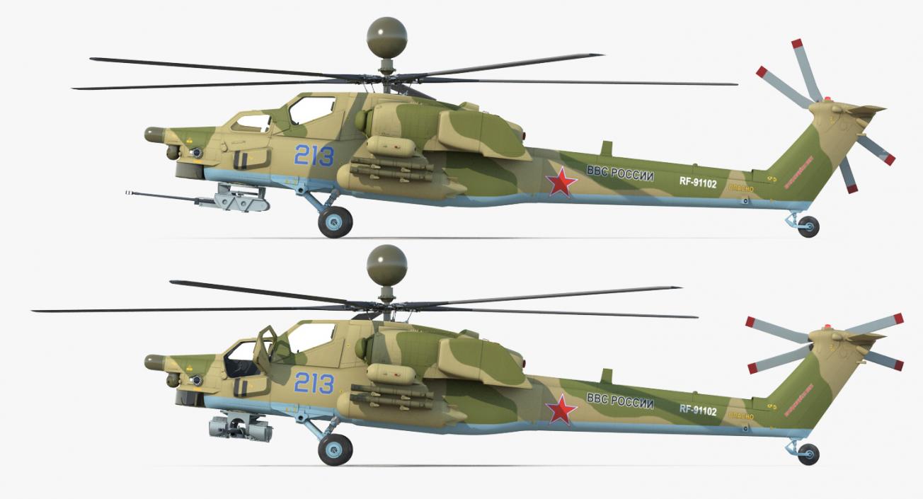 3D Rigged Russian Military Aircrafts Collection 6