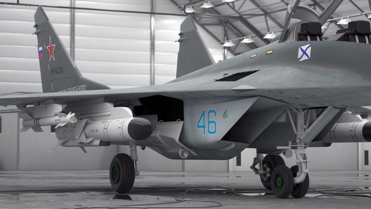 3D Rigged Russian Military Aircrafts Collection 6