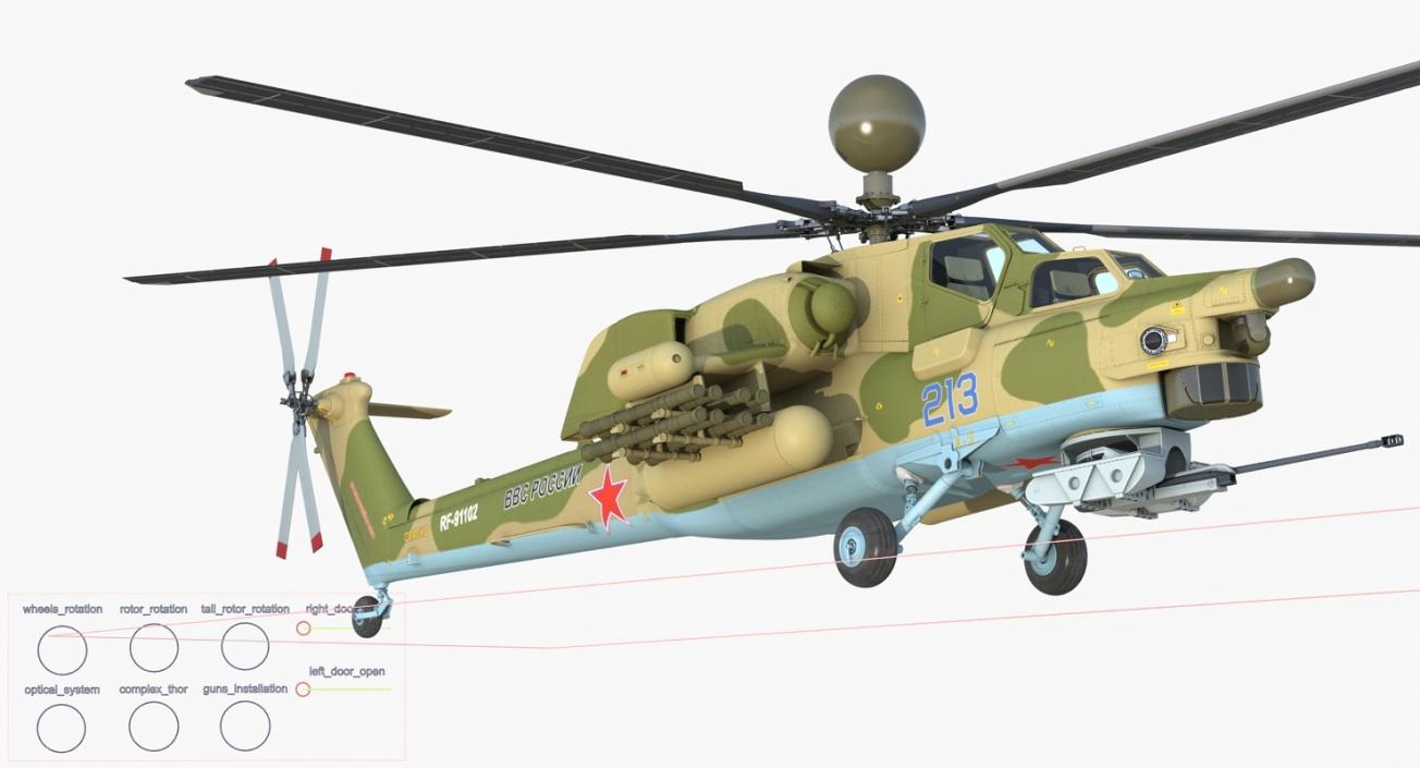 3D Rigged Russian Military Aircrafts Collection 6