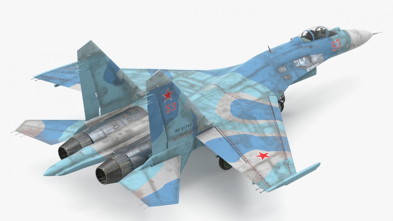 3D Rigged Russian Military Aircrafts Collection 6