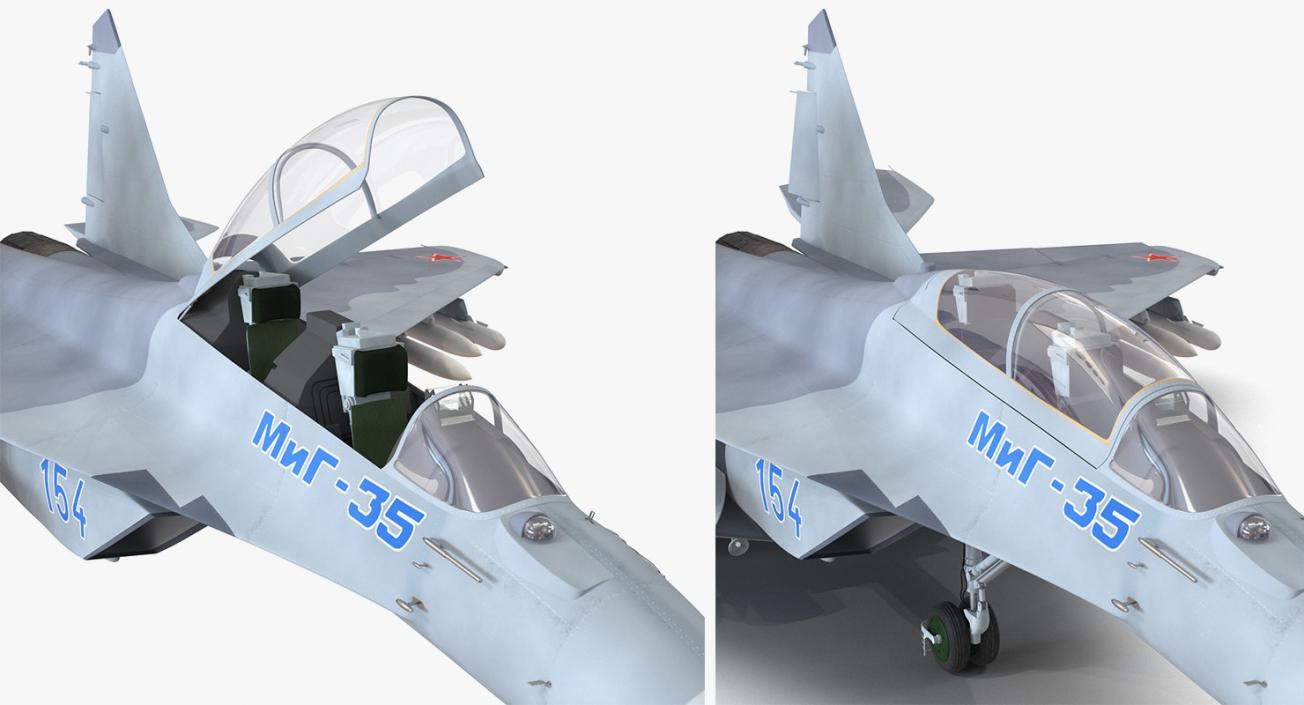 3D Rigged Russian Military Aircrafts Collection 6