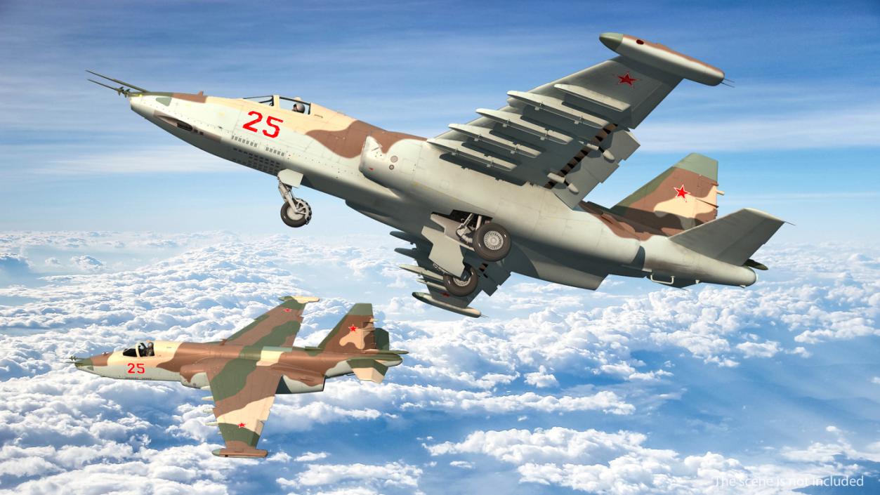 3D Rigged Russian Military Aircrafts Collection 6