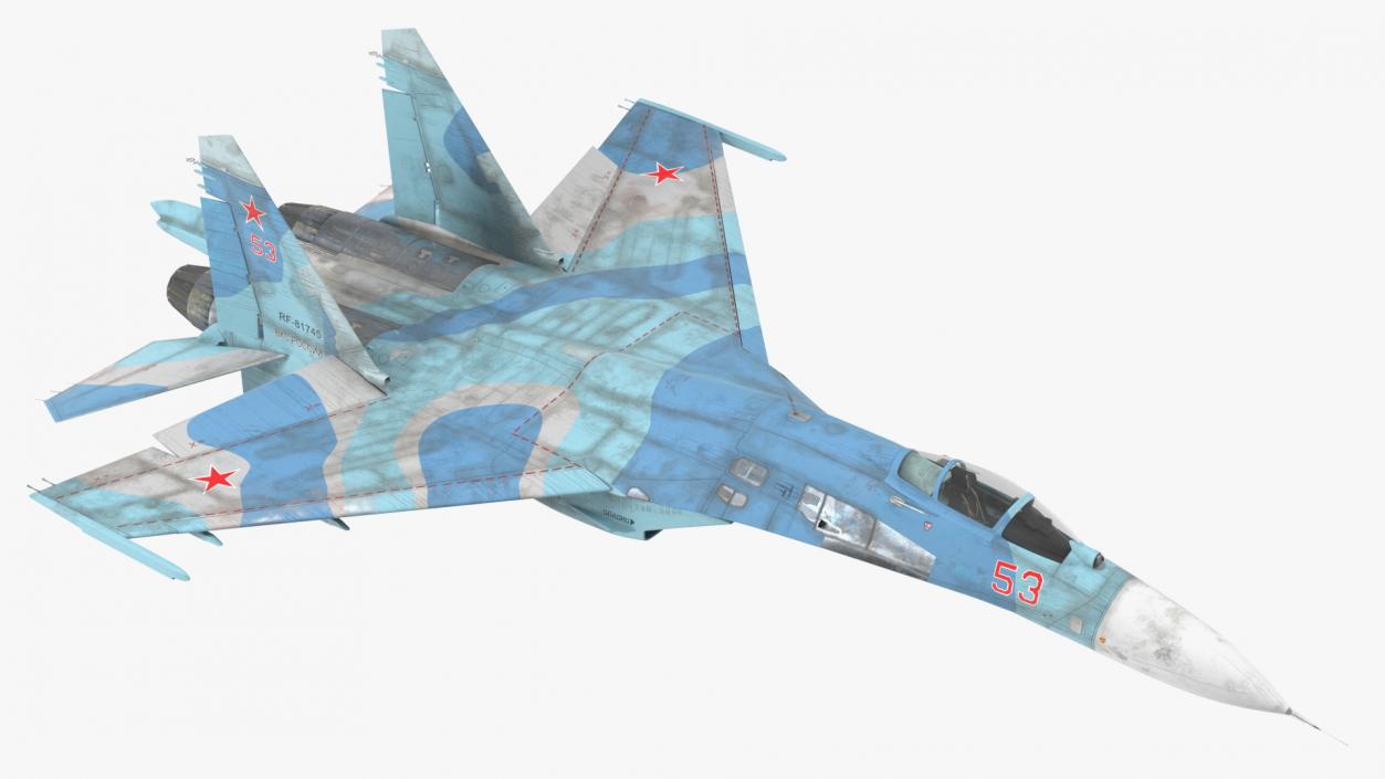 3D Rigged Russian Military Aircrafts Collection 6