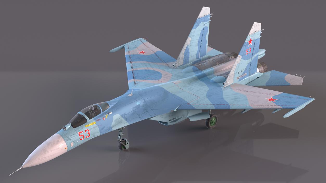 3D Rigged Russian Military Aircrafts Collection 6